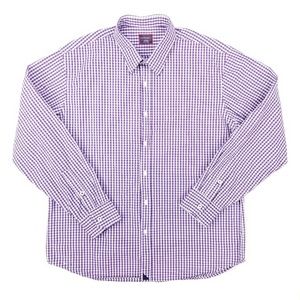 UNTUCKit Men's XL Purple Plaid Button Dess Shirt